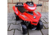 Jeździk Quad J5 czerwony, chodzik, muzyka, klakson