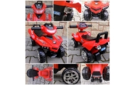 Jeździk Quad J5 czerwony, chodzik, muzyka, klakson