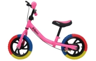 Rowerek biegowy R6 różowy R-Sport 12'' hamulec, dzwonek