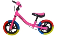 Rowerek biegowy R6 różowy R-Sport 12'' hamulec, dzwonek