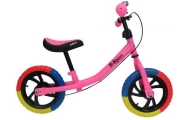 Rowerek biegowy R6 różowy R-Sport 12'' hamulec, dzwonek
