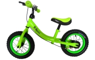 Rowerek biegowy R3 zielony R-Sport 12'' hamulec, dzwonek