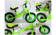 Rowerek biegowy R3 zielony R-Sport 12'' hamulec, dzwonek