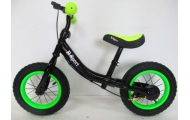 Rowerek biegowy R3 zielono-czarny R-Sport 12'' hamulec, dzwonek