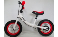 Rowerek biegowy R3 czerwono-biały R-Sport 12'' hamulec, dzwonek