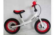 Rowerek biegowy R3 czerwono-biały R-Sport 12'' hamulec, dzwonek