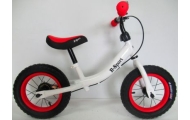 Rowerek biegowy R3 czerwono-biały R-Sport 12'' hamulec, dzwonek