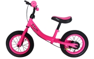 Rowerek biegowy R3 różowy R-Sport 12'' hamulec, dzwonek