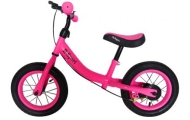 Rowerek biegowy R3 różowy R-Sport 12'' hamulec, dzwonek