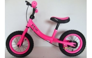 Rowerek biegowy R3 różowy R-Sport 12'' hamulec, dzwonek