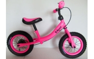 Rowerek biegowy R3 różowy R-Sport 12'' hamulec, dzwonek