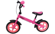 Rowerek biegowy R9 różowy z R-Sport 12'' hamulec, dzwonek
