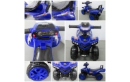 Jeździk Quad J5 niebieski, chodzik, muzyka, klakson