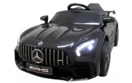 Mercedes GTR-S czarny Miękkie koła Eva, miękki fotelik Licencja Akumulator litowo-jonowy