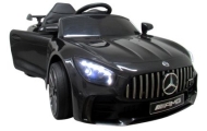 Mercedes GTR-S czarny Miękkie koła Eva, miękki fotelik Licencja Akumulator litowo-jonowy