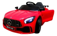 Mercedes GTR-S czerwony Miękkie koła Eva, miękki fotelik Licencja Akumulator litowo-jonowy