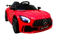 Mercedes GTR-S czerwony Miękkie koła Eva, miękki fotelik Licencja Akumulator litowo-jonowy