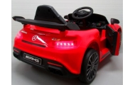 Mercedes GTR-S czerwony Miękkie koła Eva, miękki fotelik Licencja Akumulator litowo-jonowy