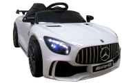 Elektromobilis Mercedes GTR-S, White-Elektromobiliai vaikams, Mašinos-e-vaikas