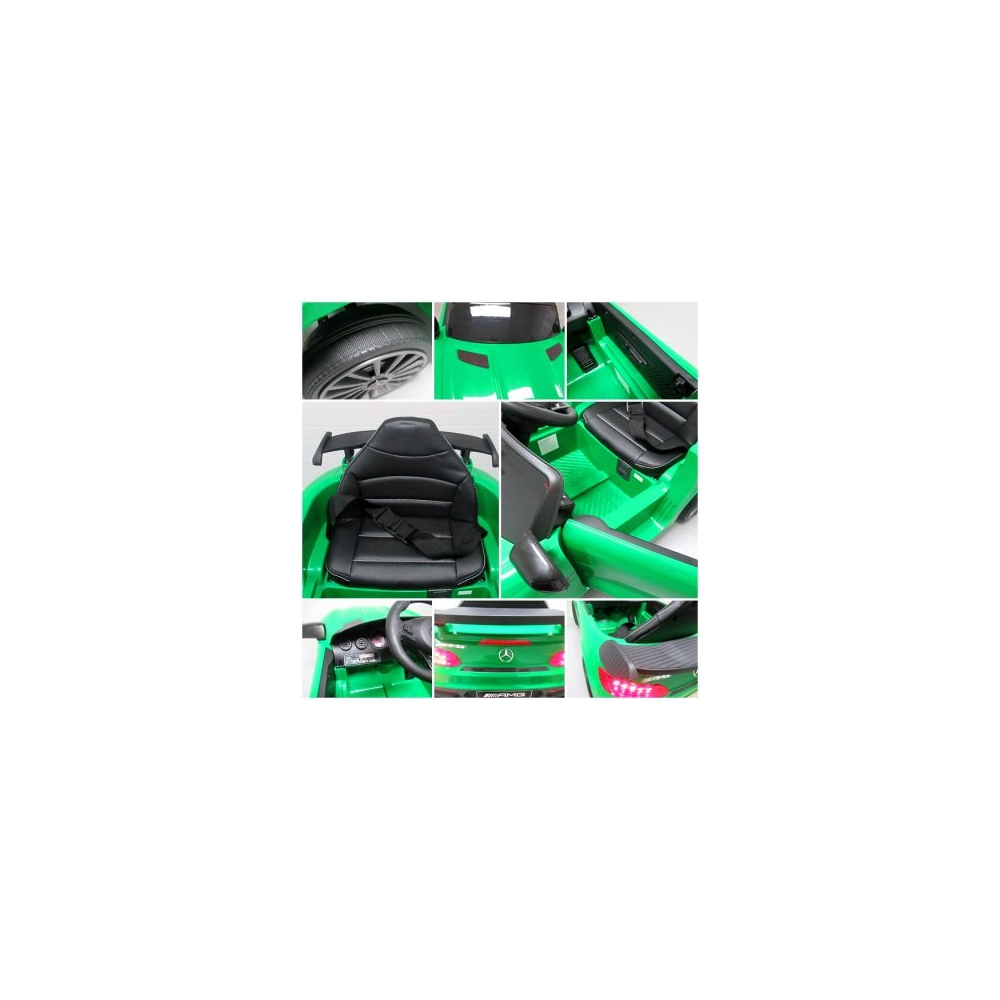 Elektromobilis Mercedes GTR-S, Green-Elektromobiliai vaikams, Mašinos-e-vaikas