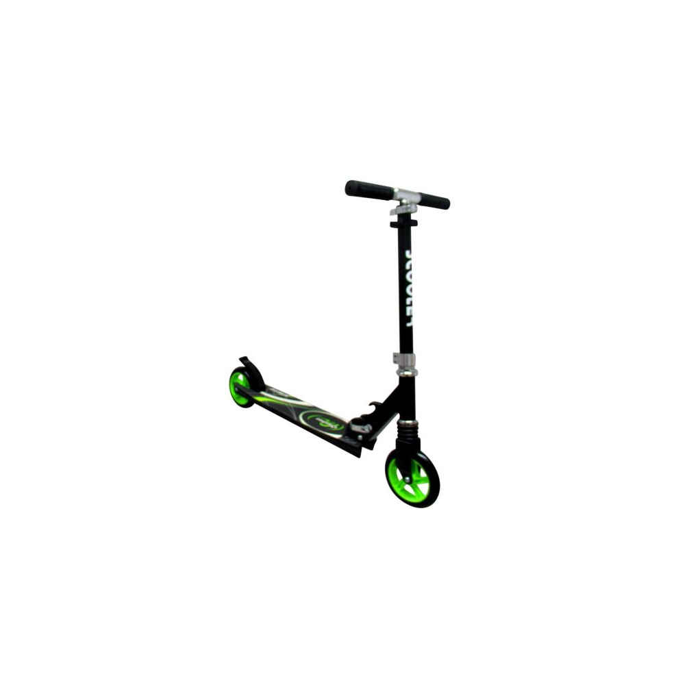Duża Hulajnoga H7 CZARNO-ZIELONA Składana R-Sport koła 145 mm do 100 kg