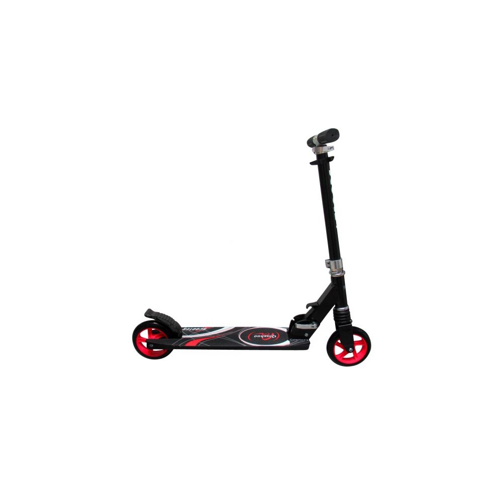Duża Hulajnoga H7 CZARNO-CZERWONA Składana R-Sport koła 145 mm do 100 kg
