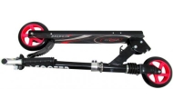 Duża Hulajnoga H7  CZARNO-CZERWONA Składana R-Sport koła 145 mm do 100 kg