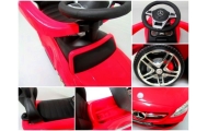 Pchacz Mercedes AMG c63 CZERWONY  Jeździk, muzyka
