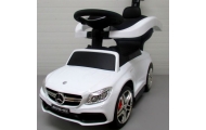 Pchacz Mercedes AMG c63 BIAŁY Jeździk, muzyka