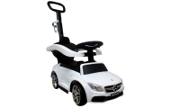Pchacz Mercedes AMG c63 BIAŁY Jeździk, muzyka