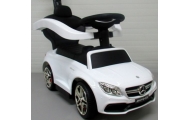Pchacz Mercedes AMG c63 BIAŁY Jeździk, muzyka