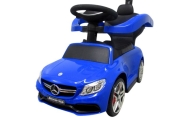 Pchacz Mercedes AMG c63 NIEBIESKI  Jeździk, muzyka