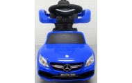 Pchacz Mercedes AMG c63 NIEBIESKI  Jeździk, muzyka