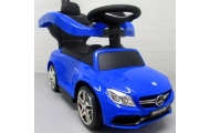 Pchacz Mercedes AMG c63 NIEBIESKI  Jeździk, muzyka