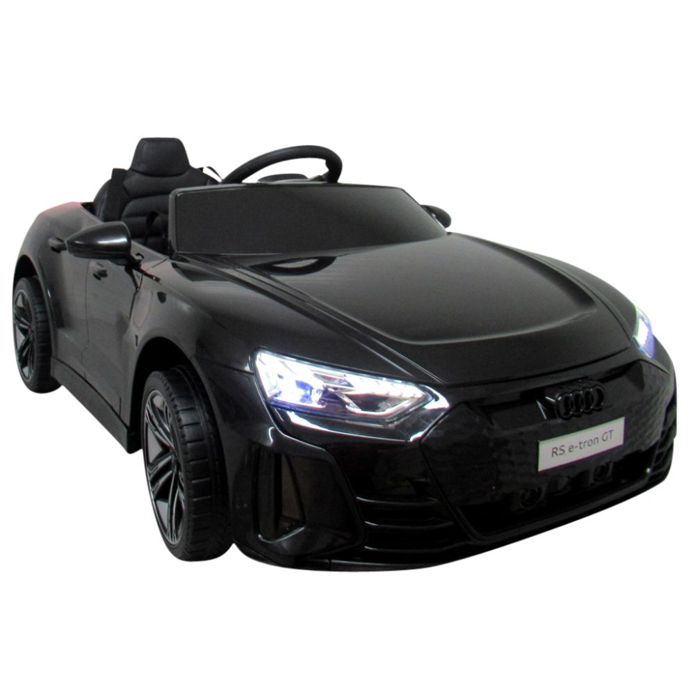 AUDI E-Tron GT Czarny Auto na akumulator EVA Skóra pilot akumulator litowo-jonowy