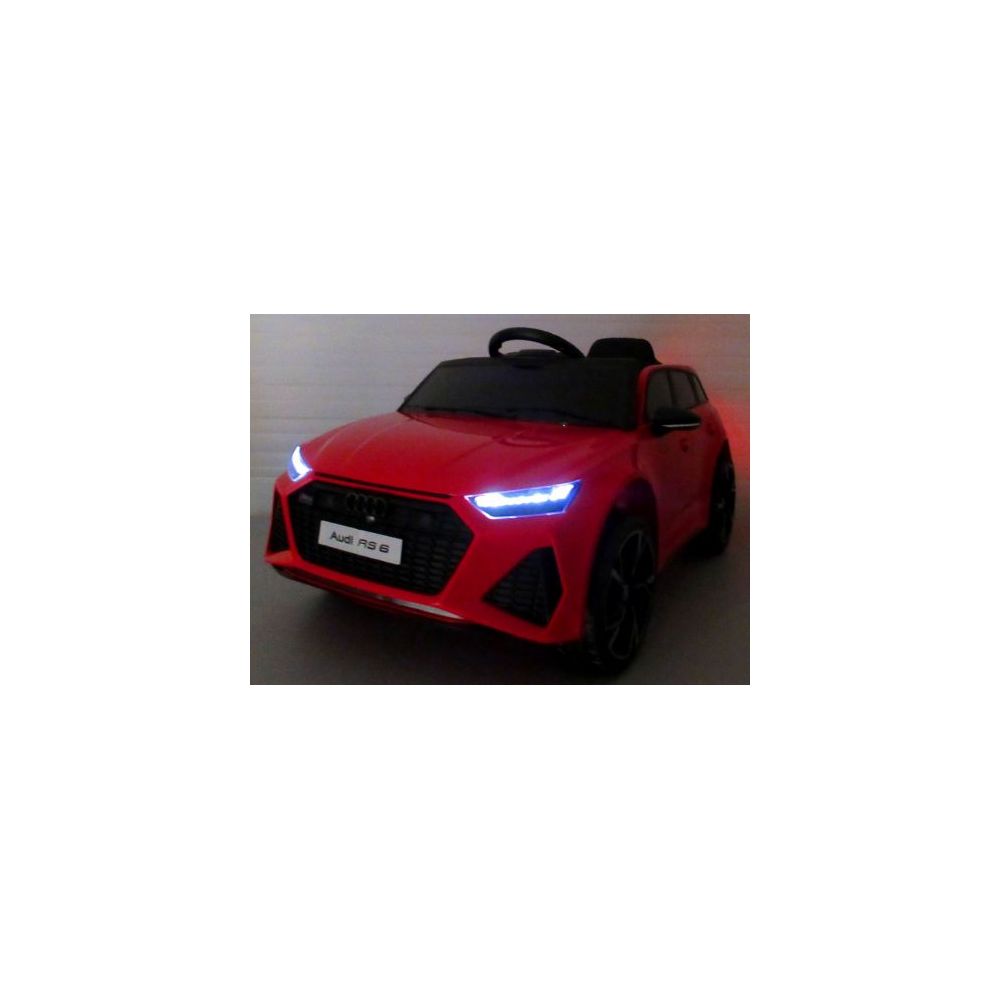 AUDI RS6 GT Czerwony Auto na akumulator EVA Skóra pilot