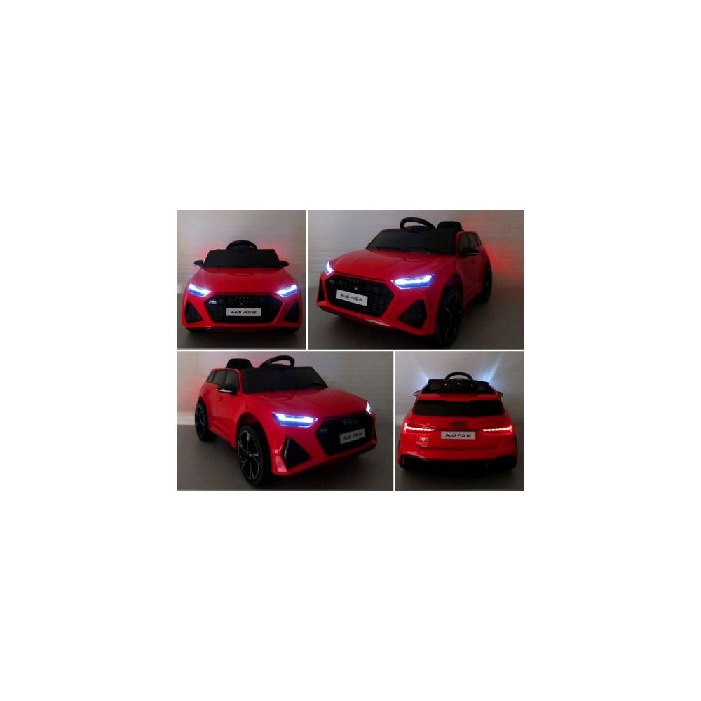 AUDI RS6 GT Czerwony Auto na akumulator EVA Skóra pilot