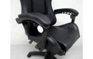 Fotel Gamingowy K3 R-Sport  CZARNY dla gracza+masażer