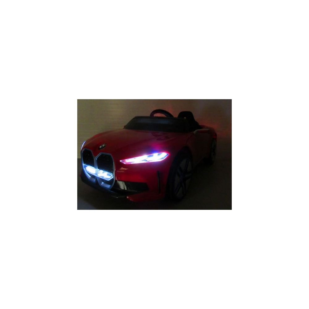 BMW i4 Czerwony Auto na akumulator EVA Skóra pilot