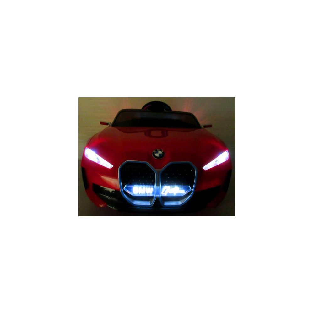 BMW i4 Czerwony Auto na akumulator EVA Skóra pilot