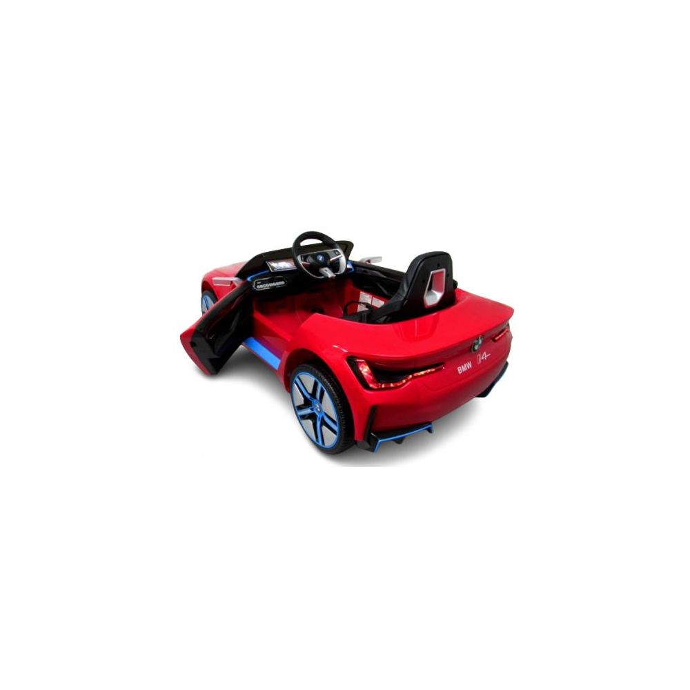 BMW i4 Czerwony Auto na akumulator EVA Skóra pilot