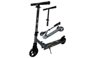 Didelis sulankstomas paspirtukas H10, juodos spalvos, „R-Sport“, 145 mm ratai, iki 100 kg-Judėjimui, Paspirtukai vaikams-e-vaika