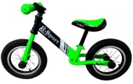 Rowerek biegowy  R8 ZIELONY Pompowane koła, łożyskowana kierownica