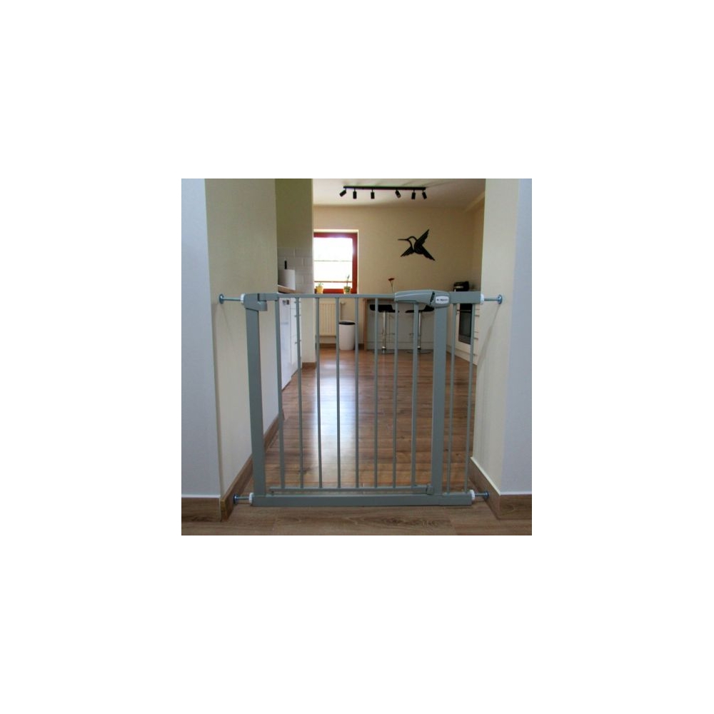 SAUGOS VARTELIAI S1, pilkos spalvos, skirti laiptams ir 79–94 cm pločio durims, su atramomis-Priežiūrai, Apsaugos, Apsauginiai v