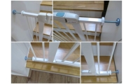 SAUGOS VARTELIAI S2, BALTI, skirti laiptams, durims 79–105 cm, atraminiai-Priežiūrai, Apsaugos, Apsauginiai varteliai vaikams-e-