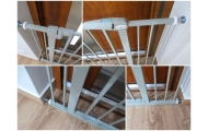 S3 SAUGOS VARTELIAI, pilkos spalvos, skirti laiptams ir 79–115 cm pločio durims, su atramomis-Priežiūrai, Apsaugos, Apsauginiai 