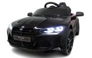 BMW m4 Czarny  Auto na akumulator EVA Skóra pilot Akumulator litowo-jonowy