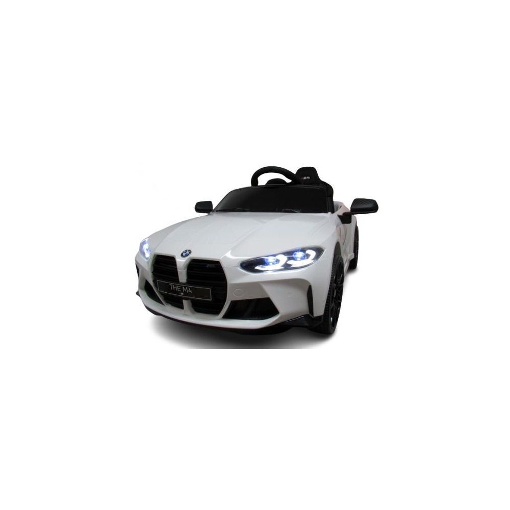 Elektromobilis BMW M4, White-Elektromobiliai vaikams, Mašinos-e-vaikas