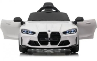 BMW m4 BIAŁY  Auto na akumulator EVA Skóra pilot  Akumulator litowo-jonowy