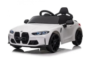 BMW m4 BIAŁY  Auto na akumulator EVA Skóra pilot  Akumulator litowo-jonowy